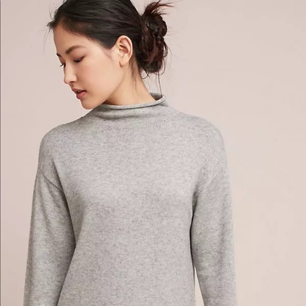 ANTHROPOLOGIE MOTH SASKIA MOCK NECK SWEATER TUNIC